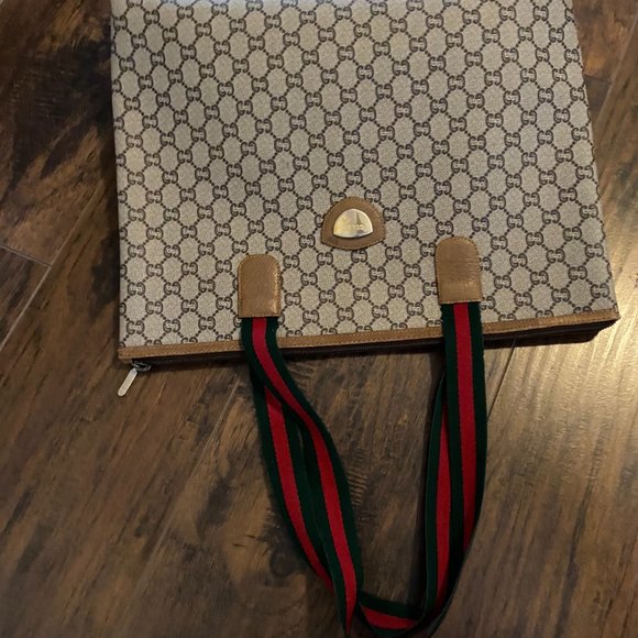 🛑  GUCCI Web Sherry Line GG Plus Tote - Picture 8 of 12